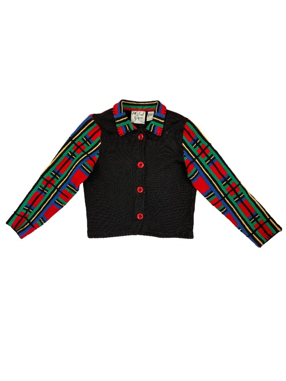 Vintage Plaid Michael Simon Cardigan